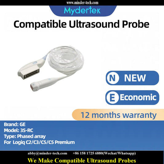 Compatible GE 3S-RC ultrasound probe Ultrasonic transducer Phased array Probe