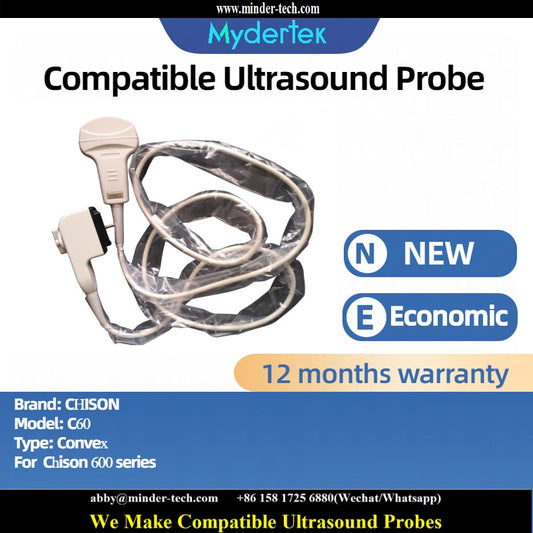 Compatible CHISON C60 ultrasound probe Ultrasonic transducer Convex Probe