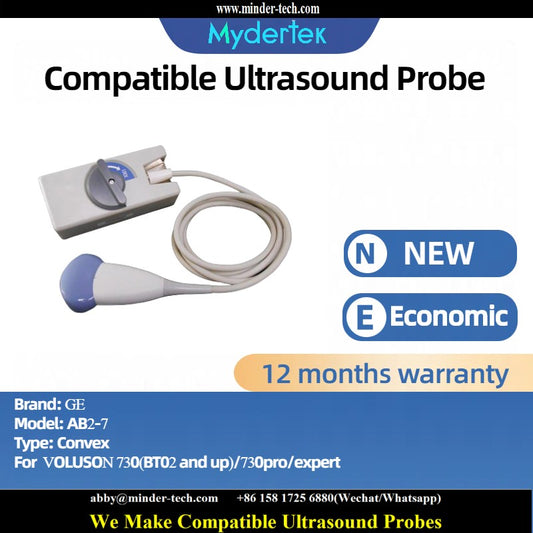 Compatible GE AB2-7 ultrasound probe Ultrasonic transducer Convex Probe