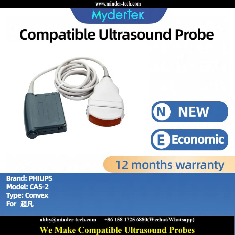 Compatible Philips CA5-2 ultrasound probe Ultrasonic transducer Convex Probe