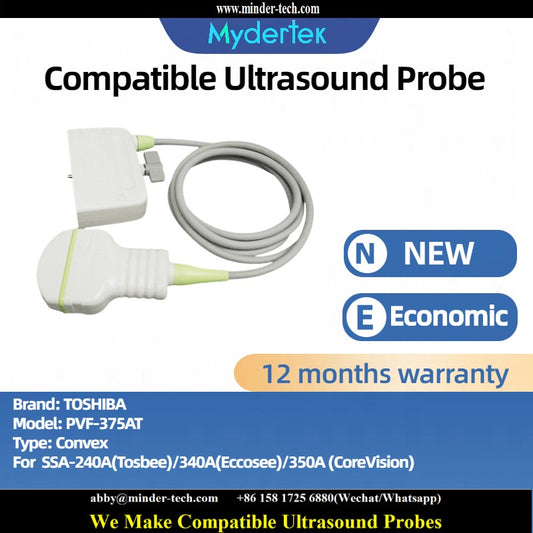 Compatible TOSHIBA PVF-375AT ultrasound probe Ultrasonic transducer Convex Probe