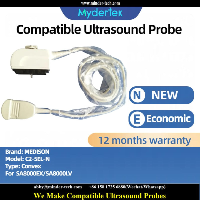 Compatible MEDISON C2-5EL-N ultrasound probe Ultrasonic transducer Convex Probe